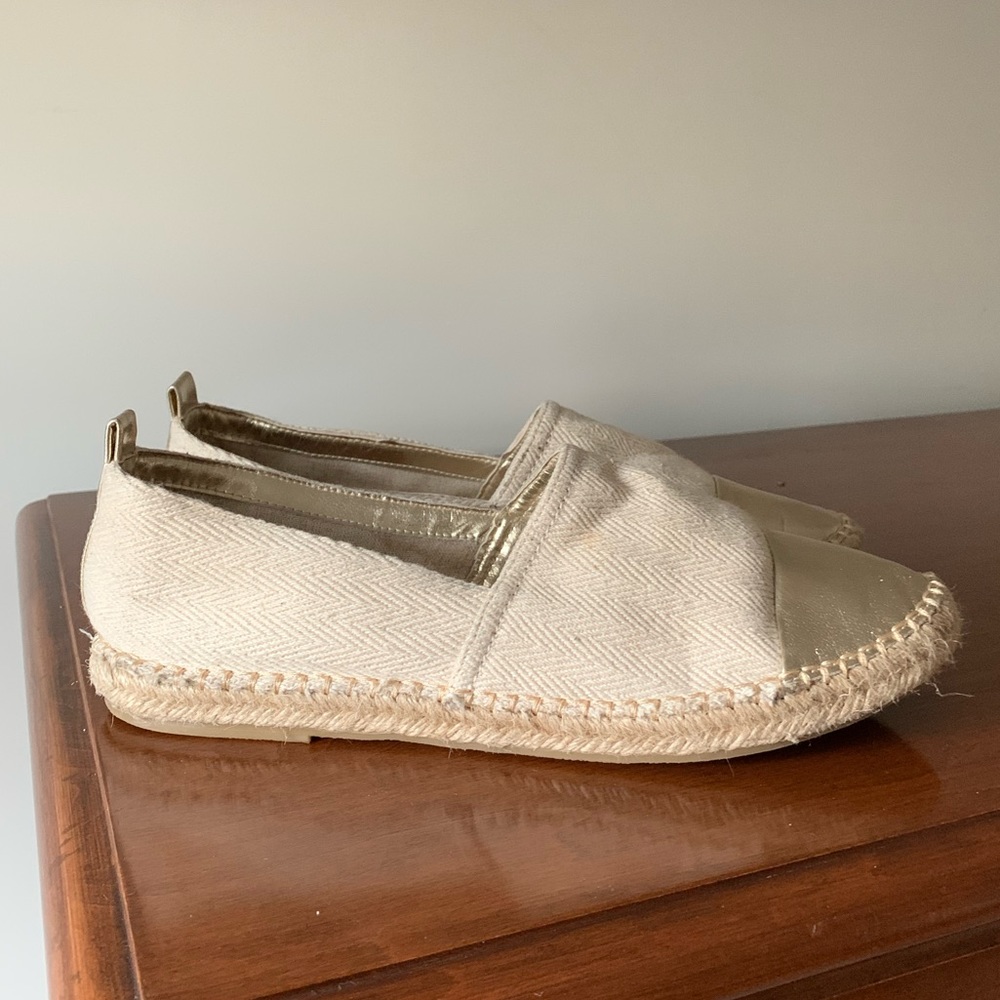 Zara Trafaluc Metallic Toe Slip-on Loafer